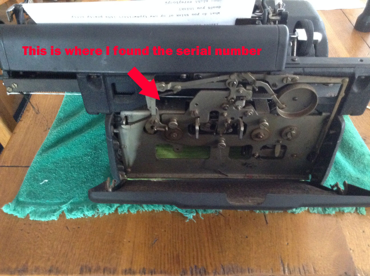 Olympia Typewriter Serial Numbers